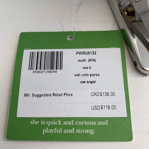 Kate Spade ♠️ Star Bright Owl Coin Case - Picture 6 of 6